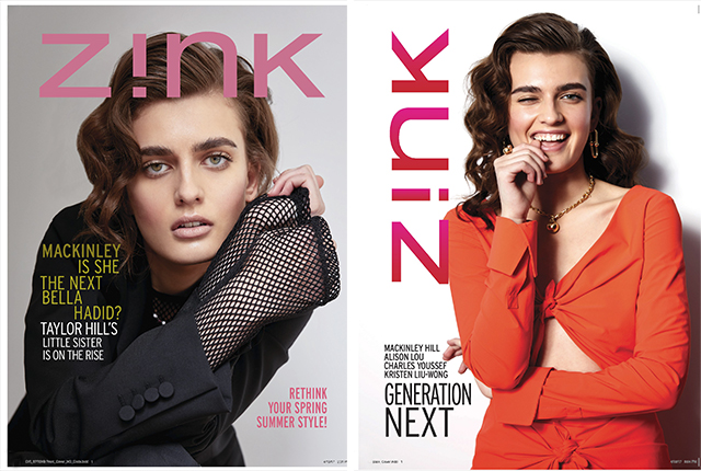 Mackinley Hill Fronts Zink's Spring 2017 issue.