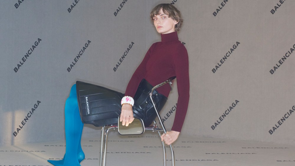 An image from Balenciaga's fall ad campaign.