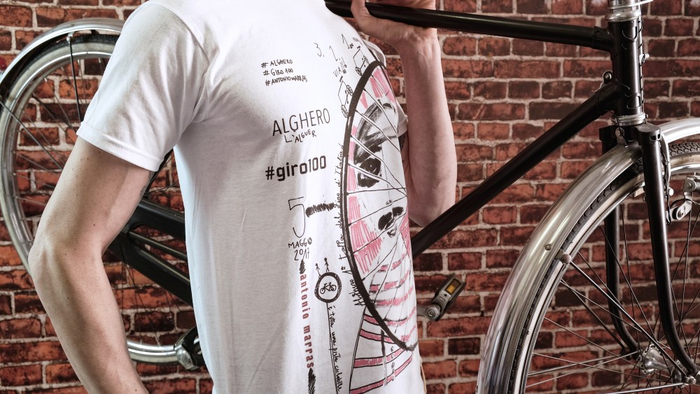The T-Shirt designed by Antonio Marras for "Giro d'Italia"