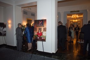 The atmosphere at the memorial.
