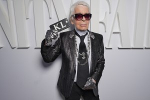 Karl Lagerfeld at the Vanity Fair France and Chanel Dinner in Cannes