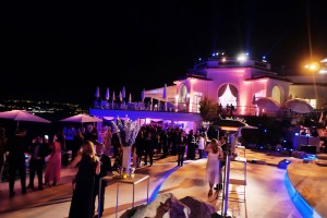 The atmosphere at the Vanity Fair party.