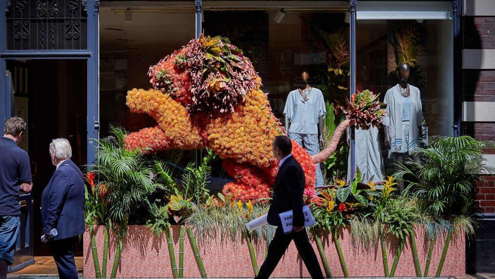 An image from the "Chelsea in Bloom" retail initiative