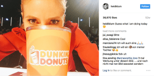 Heidi Klum's post.