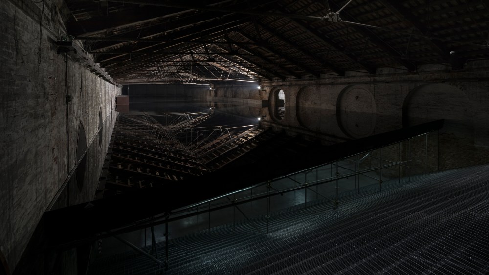 Untitled (The End of the World) installation by Giorgio Andreotta Calò