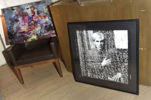 A photograph of Andy Warhol.