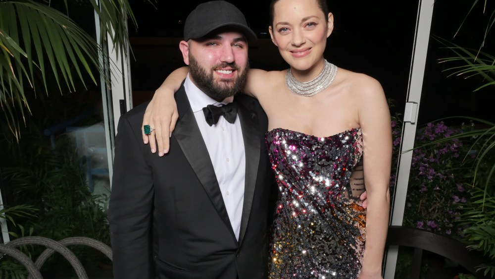Marion Cotillard with Halpern’s Michael Halpern.