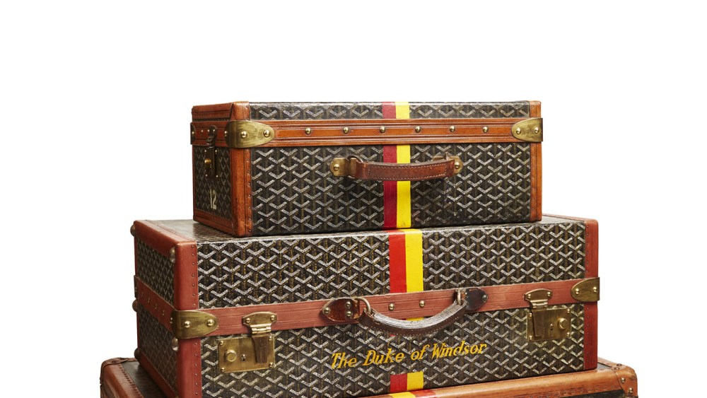 Goyard trunks monogrammed for the Duke of Windsor.