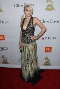 Paris JacksonClive Davis Pre-Grammy Party, Arrivals, Los Angeles, USA - 11 Feb 2017WEARING TADASHI SHOJI SAME OUTFIT AS CATWALK MODEL *5894797y