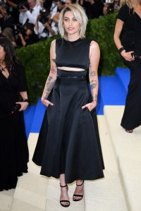Paris JacksonThe Costume Institute Benefit celebrating the opening of Rei Kawakubo/Comme des Garcons: Art of the In-Between, Arrivals, The Metropolitan Museum of Art, New York, USA - 01 May 2017WEARING CALVIN KLEIN