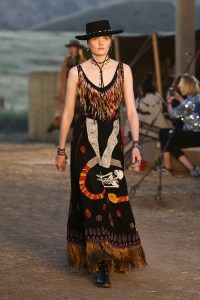 Model on the catwalk Dior Cruise Collection 2018 show, Runway, Los Angeles, USA - 11 May 2017