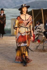 Model on the catwalk Dior Cruise Collection 2018 show, Runway, Los Angeles, USA - 11 May 2017