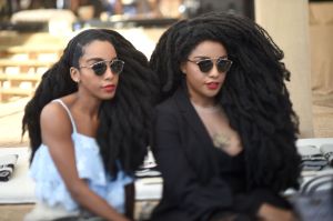 Cipriana Quann and TK Wonder in the front rowDior Cruise Collection 2018 show, Los Angeles, USA - 11 May 2017
