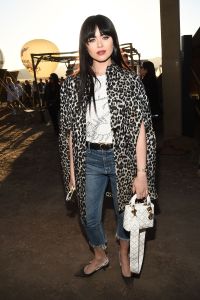 Kristina Bazan in the front rowDior Cruise Collection 2018 show, Los Angeles, USA - 11 May 2017