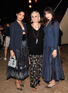 Freida Pinto, Maria Grazia Chiuri, Camilla BelleDior Cruise Collection 2018 show, Los Angeles, USA - 11 May 2017