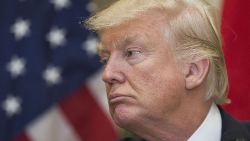 US President Donald J. Trump listens to remarks from President Erdogan (not pictured) during a joint statement in the Roosevelt Room of the White House in Washington, DC, USA, 16 May 2017.Turkish President Recep Tayyip Erdogan visit to Washington DC, USA - 16 May 2017Trump and Erdogan face the issue of working out cooperation in the fight against terrorism as Turkey objects to the US arming of Kurdish forces in Syria.
