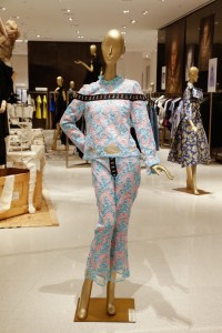 Marques Almeida lace suit with hook and eye closures