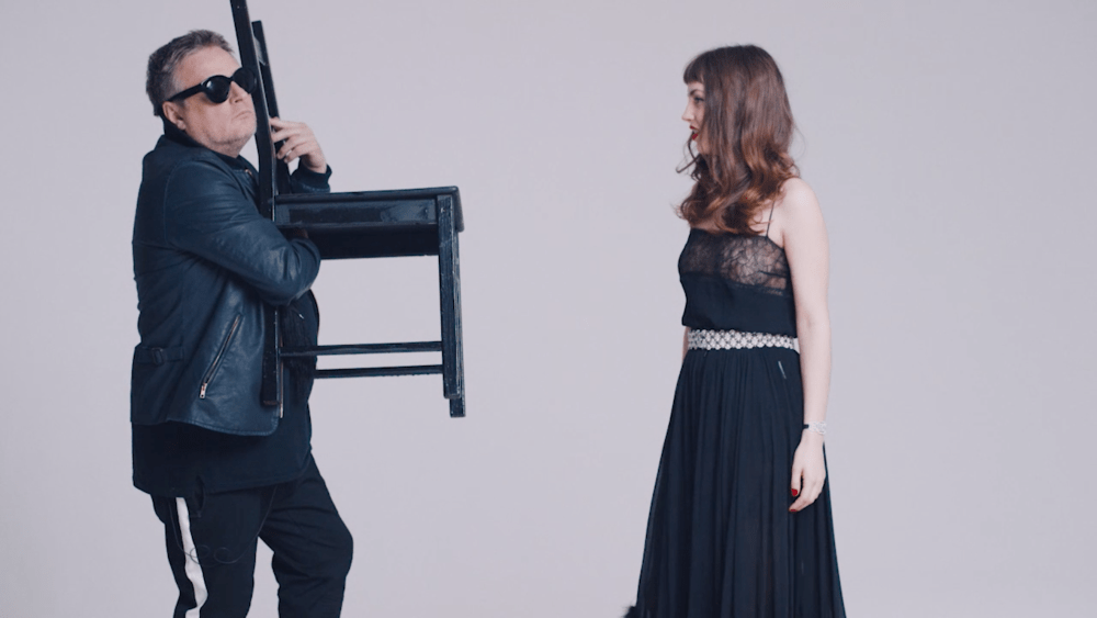A still from Rankin's "La Chaise Ironique"