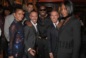 Cassie, Dan Caten, Sean 'Diddy' Combs, Dean Caten and Naomi Campbell