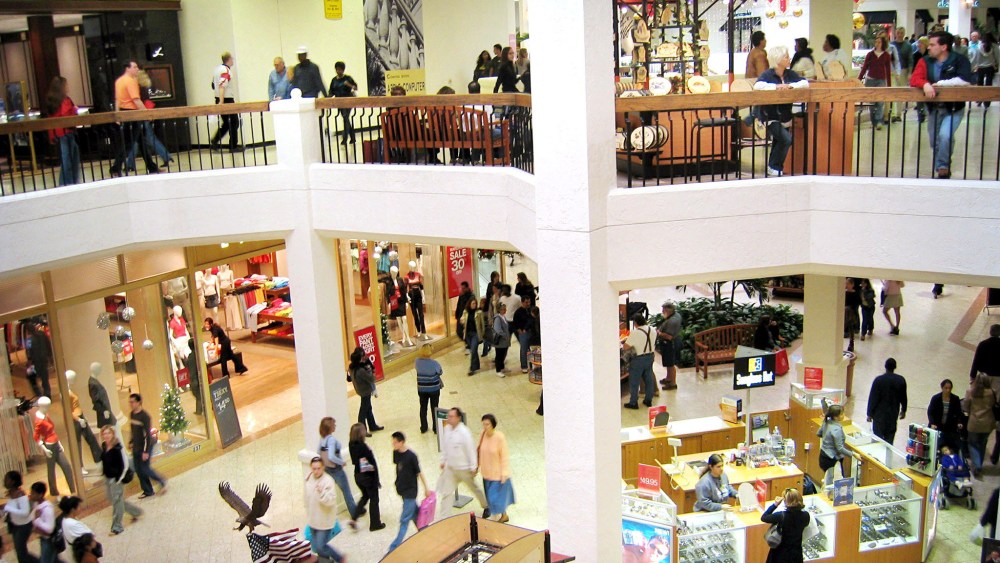 Shoppers at Aventura shopping mall in Miami.