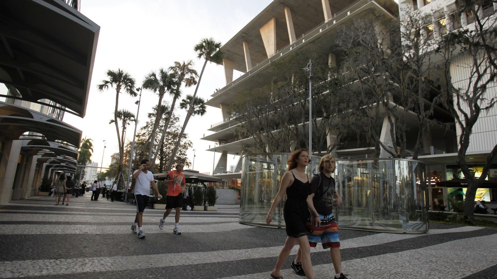 Shoppers in Miami.