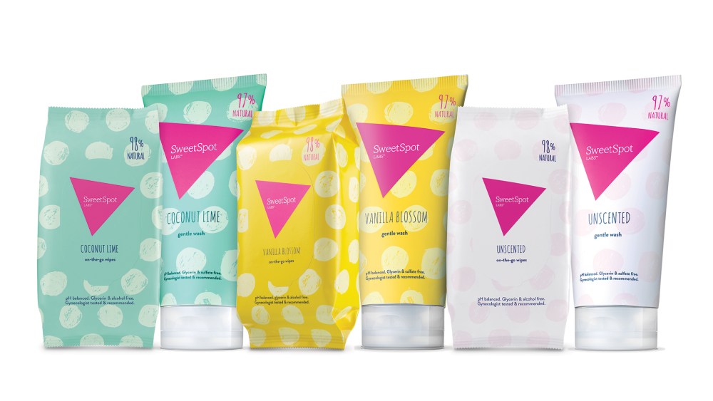 Sweet Spot wipes and washes