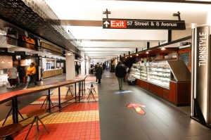 The pathway through Turnstyle.