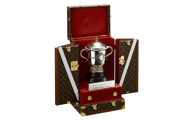The Louis Vuitton trophy trunk for Roland-Garros.