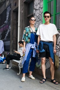 Street style at Shanghai’s Central Studios' annual fair day