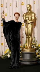 British Actress Tilda Swinton with Her Academy Award For Best Performance by an Actress in a Supporting Role For 'Michael Clayton' (2007) at the 80th Annual Academy Awards at the Kodak Theatre in Hollywood California 24 February 2008Usa Academy Awards - Feb 2008