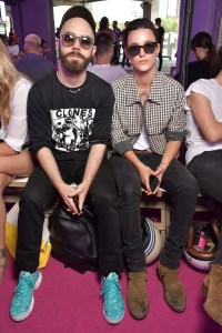 Woodkid and Agathe Mougin front row at AMI Alexandre Mattiussi show