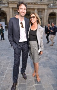 Antoine Arnault and Carine Roitfeld front row at Berluti