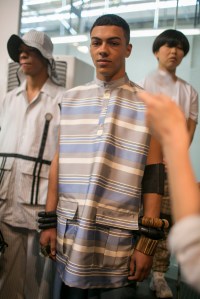 Backstage at Astrid Andersen Men's Spring 2018