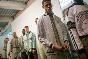 Backstage at Astrid Andersen Men's Spring 2018