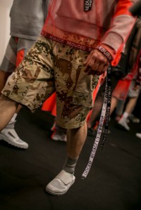 Backstage at Christopher Raeburn Men's Spring 2018