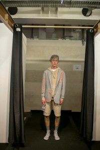 Backstage at Christopher Raeburn Men's Spring 2018