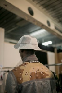 Backstage at Christopher Raeburn Men's Spring 2018