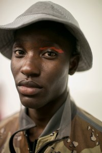 Backstage at Christopher Raeburn Men's Spring 2018