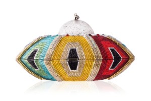 A look from Dee Ocleppo's first collection for Judith Leiber.