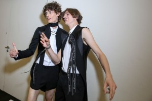 Backstage at Dior Homme Men's Spring 2018