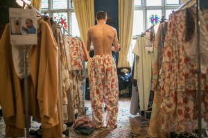 Backstage at Edward Crutchley Men's Spring 2018
