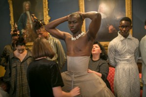 Backstage at Edward Crutchley Men's Spring 2018