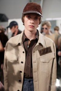 Backstage at Fendi Men's Spring 2018