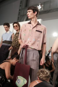 Backstage at Fendi Men's Spring 2018