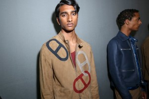 Backstage at Hermès Men's Spring 2018