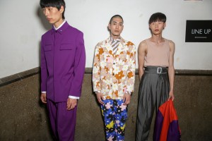 Backstage at Kenzo Men's Spring 2018