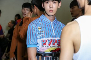 Backstage at Kenzo Men's Spring 2018