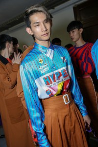 Backstage at Kenzo Men's Spring 2018