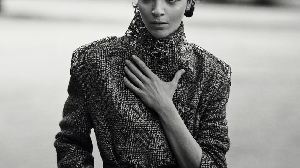 An image from the fall ad campaign by Peter Lindbergh for Ermanno Scervino.
