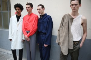 Backstage at Lemaire Men's Spring 2018